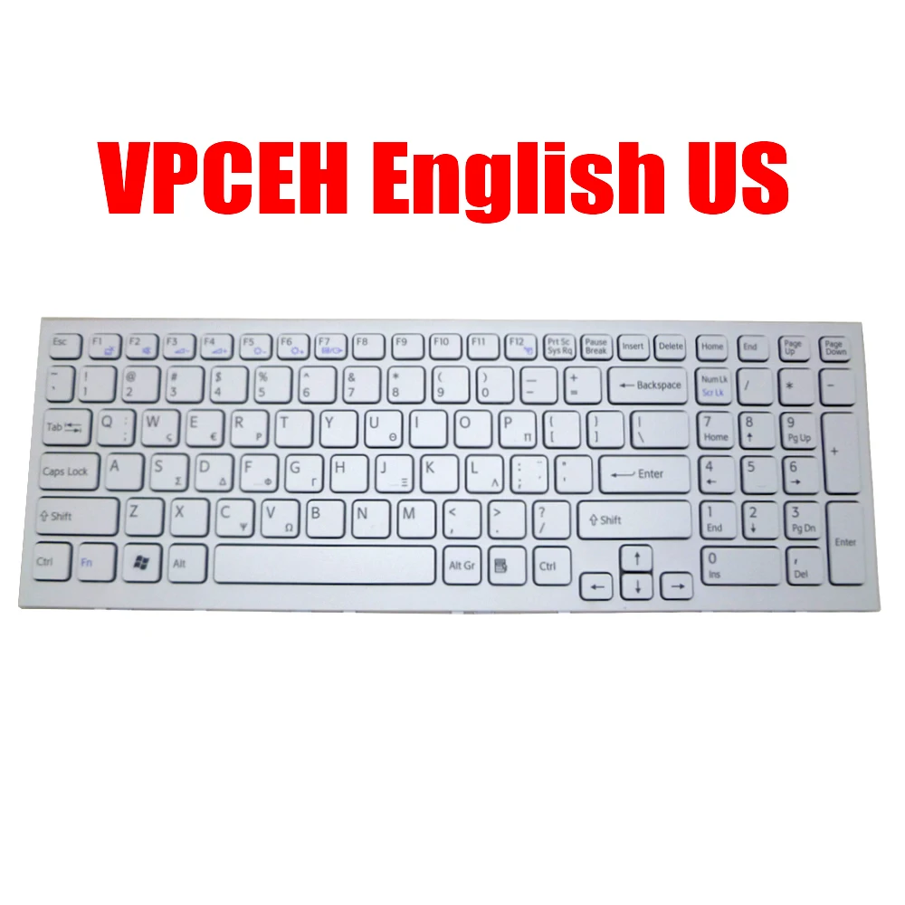

Клавиатура US для ноутбука SONY для VAIO VPC-EH VPCEH VPCEH11FX VPCEH12FX VPCEH37FX V116646F AEHK1700081, новинка на английском