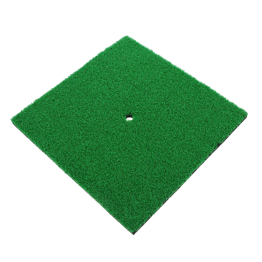 

Golfs Hitting Pad Indoor Golfing Practice Mat Golfs Training Tool (Dark Green)