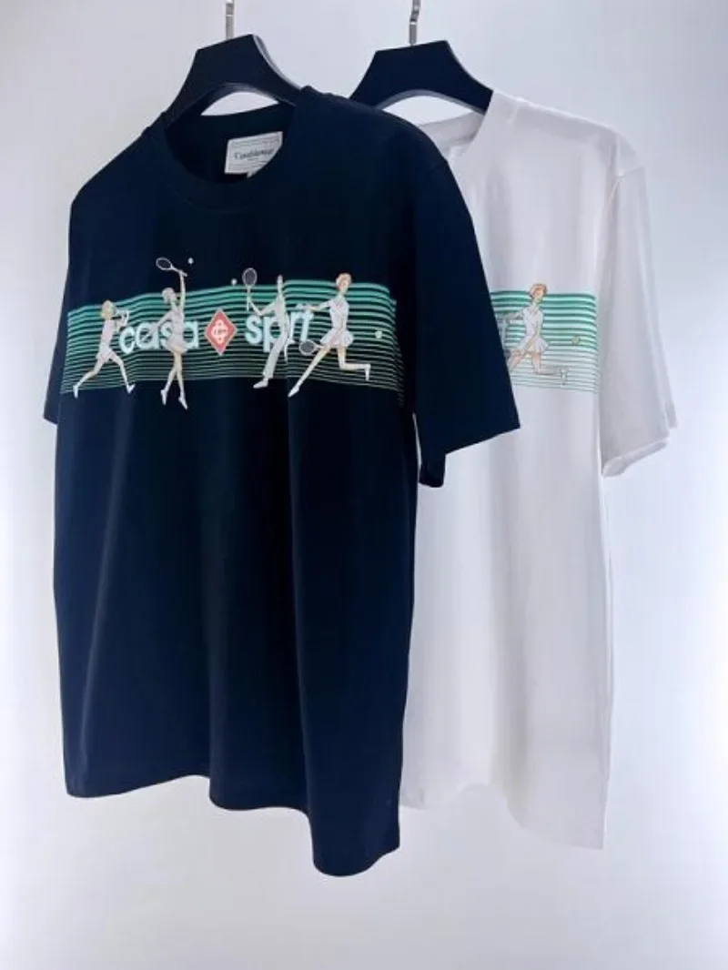 

Футболка унисекс с принтом «игры в теннис», черная/белая