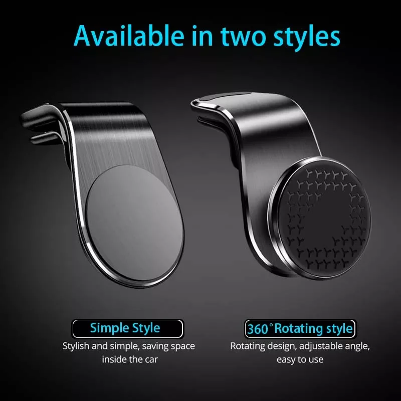 

Magnetic L-Type Phone Holder in Car Smartphone Stand Clip for Mount Car Magnetic Phone Holder Suit to All Model Cellphone