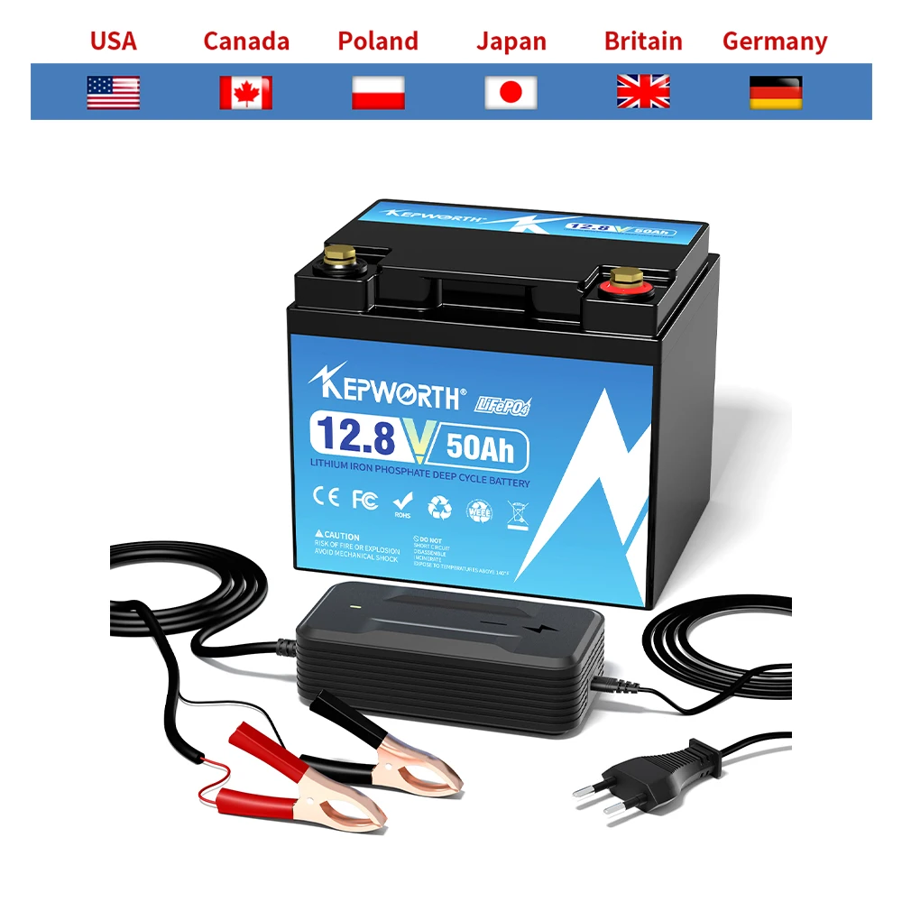 

Литиевая батарея для электромоторов, электрических скутеров, 12,8 В, 50 Ач, 640Wh, более 6000 циклов