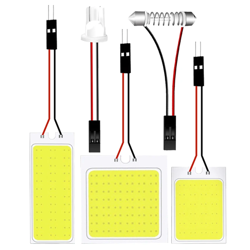 

Светодиодная лампа T10 W5W C10W C5W Festoon LED светильник, 31 мм, 36 мм, 39 мм, 41 мм, COB, 12 В, 7000K, 1 шт.