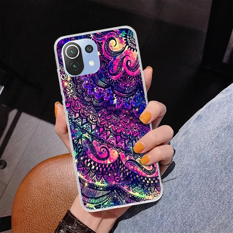 Чехол для телефона Mandala Sunflower Xiaomi Redmi Note 10 9S 9 8T 8 Pro 7 5 Mi 12T 11T 10T 9T 12 11 Lite A2 A3 Coque Shell C
