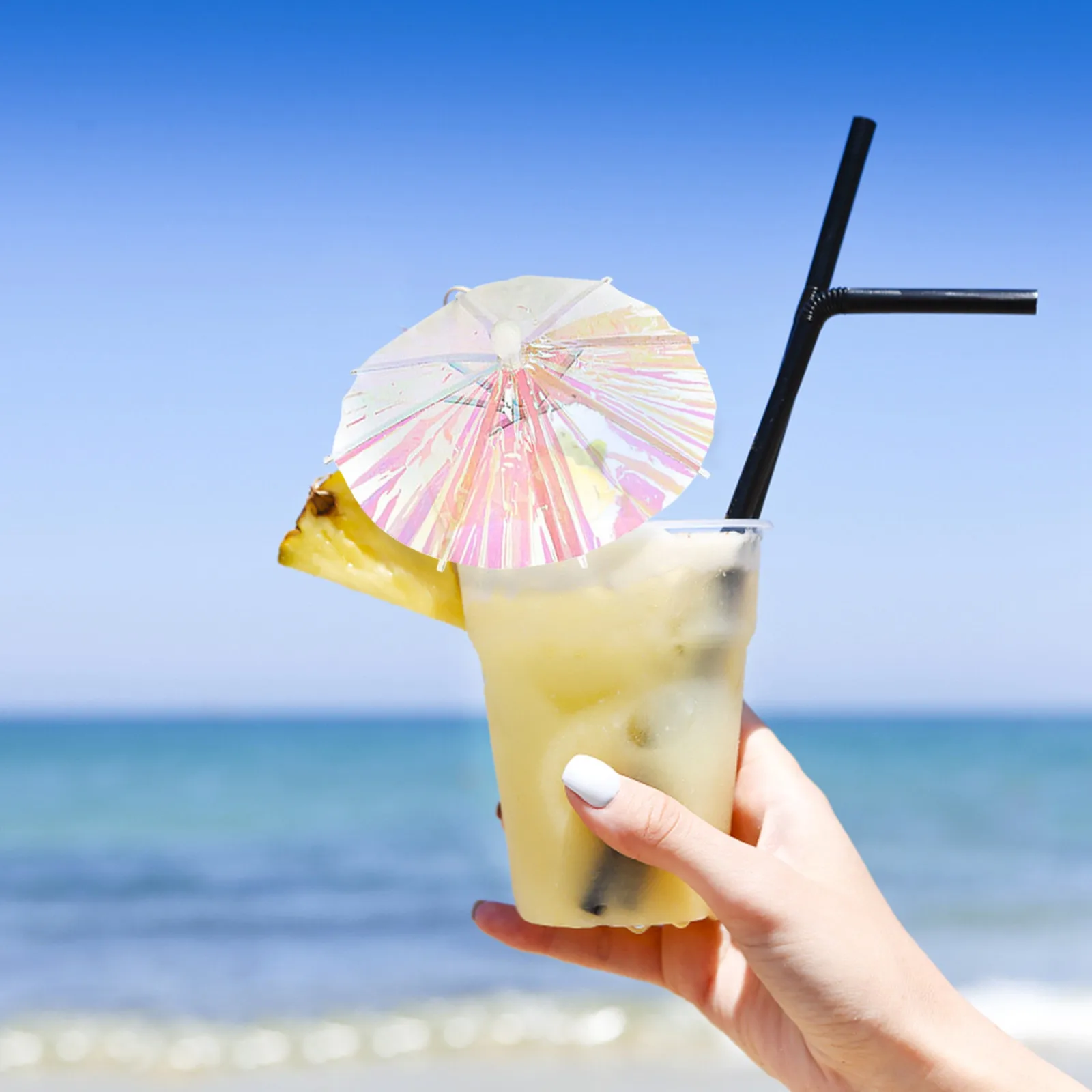 50 шт. зонтики для напитков Коктейльные Палочки бумажные зубочистки гавайский
