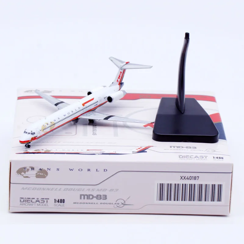 Фото Коллекционный самолет XX40187 из сплава, подарок, фотосессия 1:400 Trans World Airline MCDONNELL JC Крылья, модель литая самолета, фотосессия №1