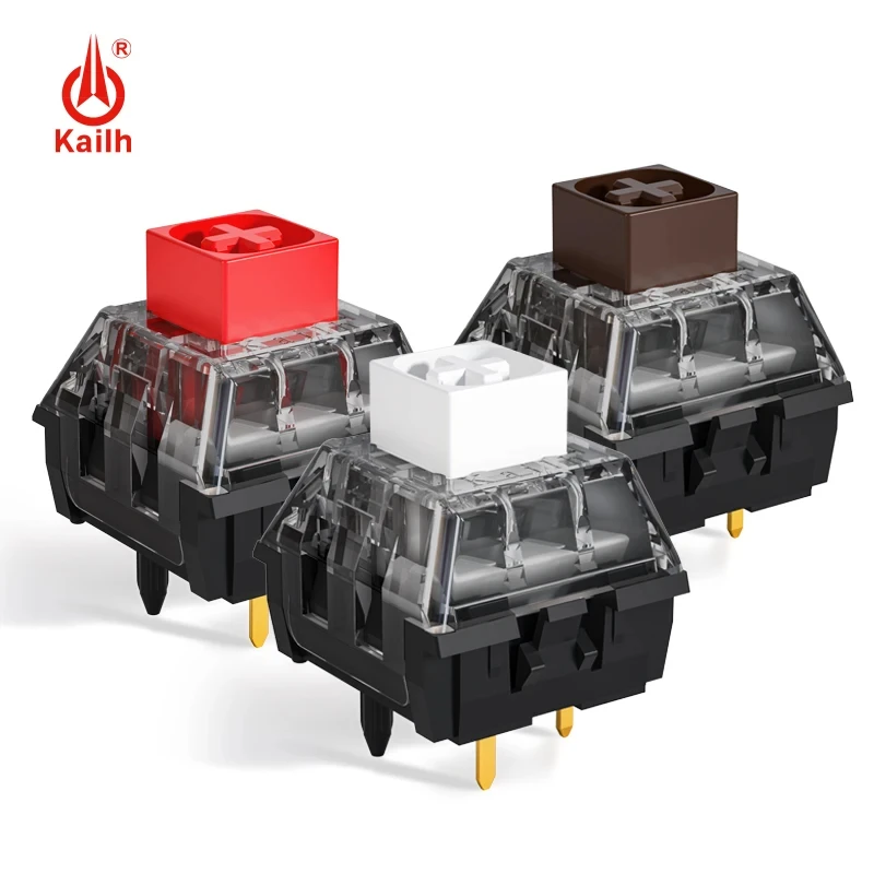 Фото Kailh Box V2 Switch BOX Белый Красный Коричневый Переключатели для пользовательской механической клавиатуры DIY 5-контактные RGB-совместимые переключатели Cherry MX №1
