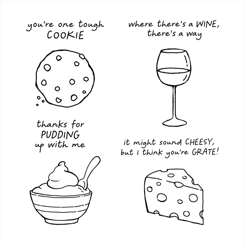 

MECRAFT A Little Cheesy Stamp And Dies New Arrival 2023 For Diy Scrapbooking Embossed Paper Card Making Craft Clear Stamps AA
