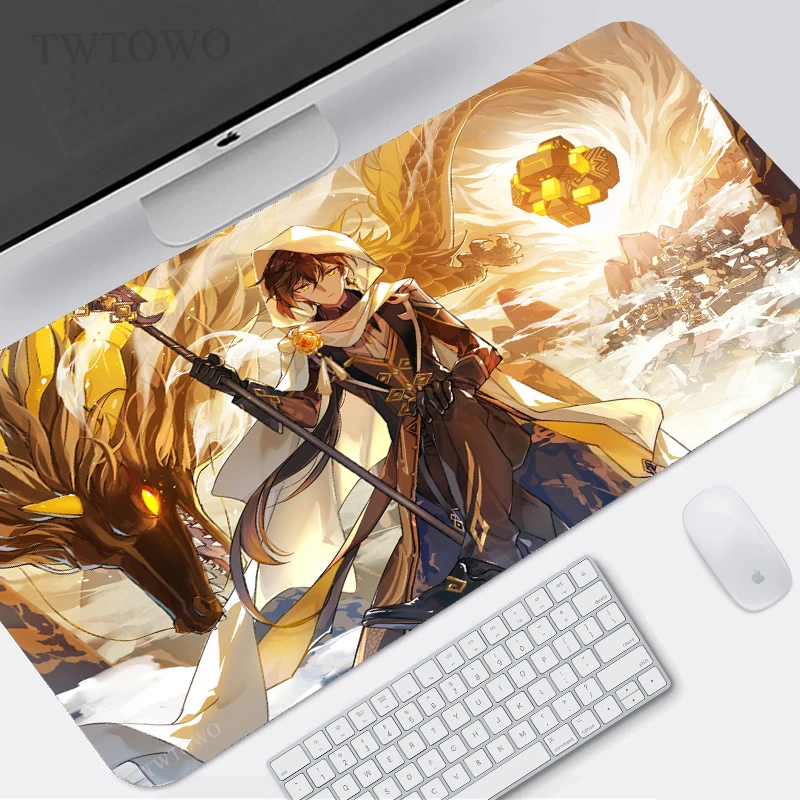 

Игровой коврик для мыши Genshin Impact XL, большой новый компьютерный коврик для мыши XXL, коврики для мыши из мягкого натурального каучука, коврик дл...