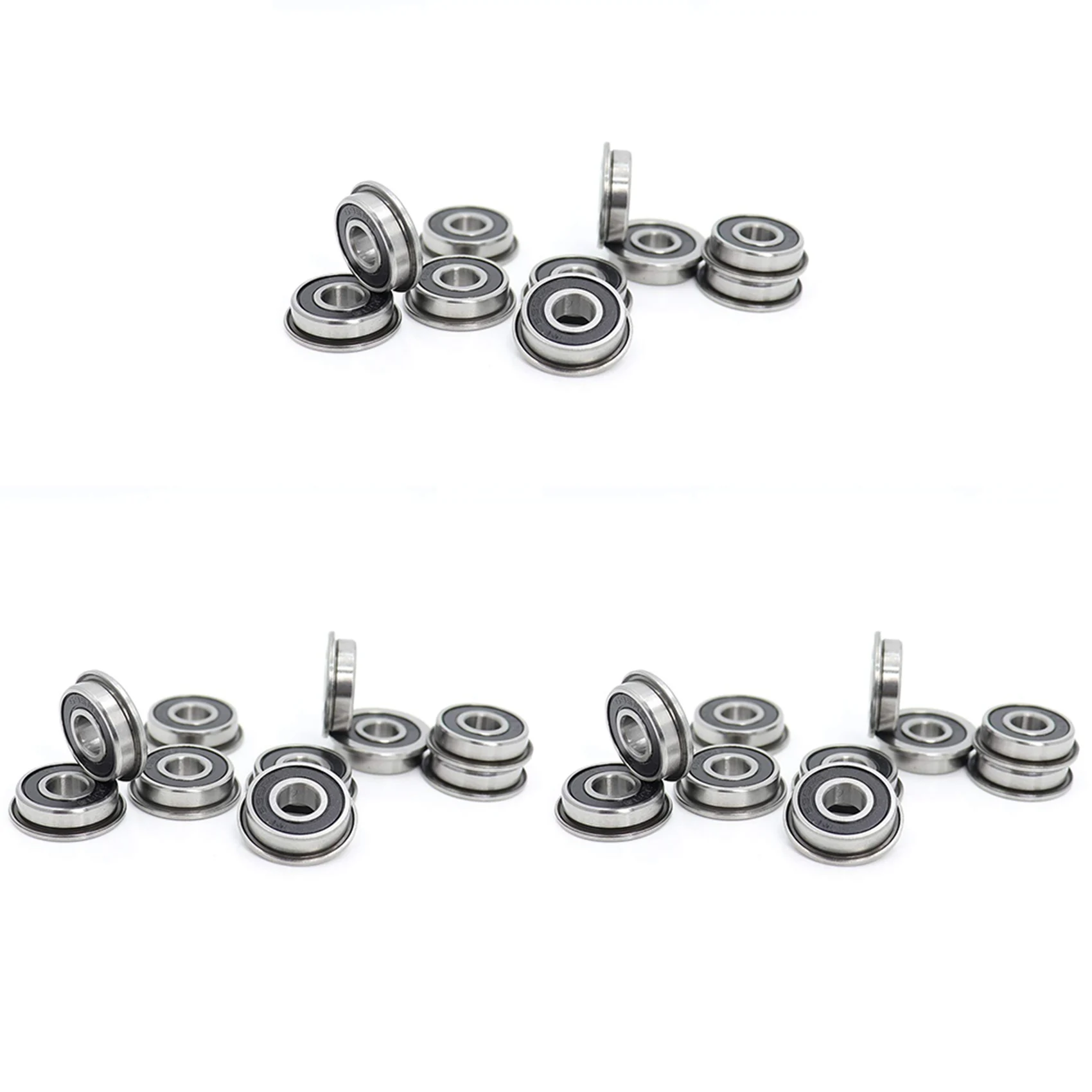 

40Pcs F695-2RS Bearing 5X13X4mm Flanged Miniature Deep Groove Ball Bearings F695RS for VORON Mobius 2/3 3D Printer