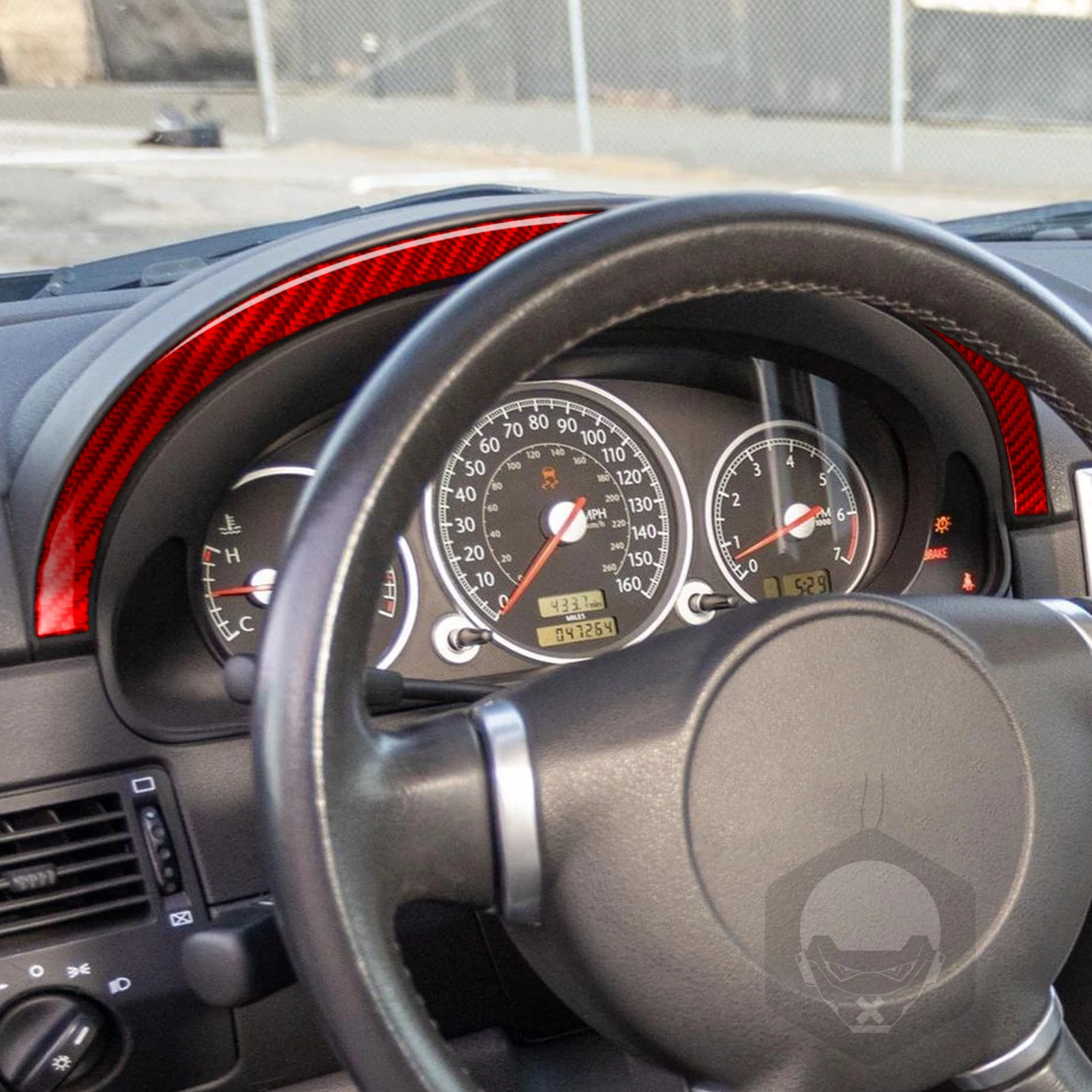 Фото Накладка на панель спидометра из карбона для Chrysler Crossfire 2003-2008, настраиваемая наклейка, аксессуары для интерьера автомобиля №4