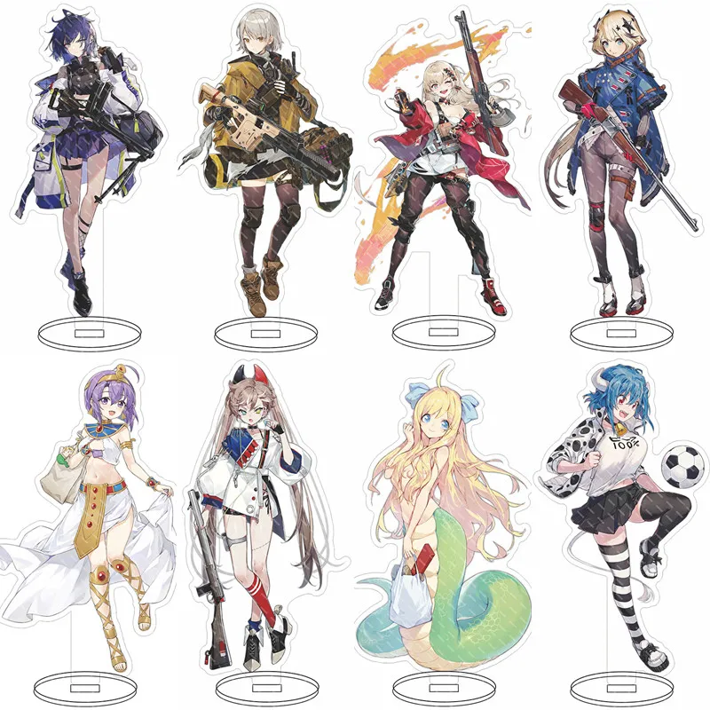 

Anime Game Girls Frontline Cartoon Figure M4A1/M16A1/AR15/SOP2/RO635 UMP45 Cosplay Double Side Acrylic Standing Model Statues