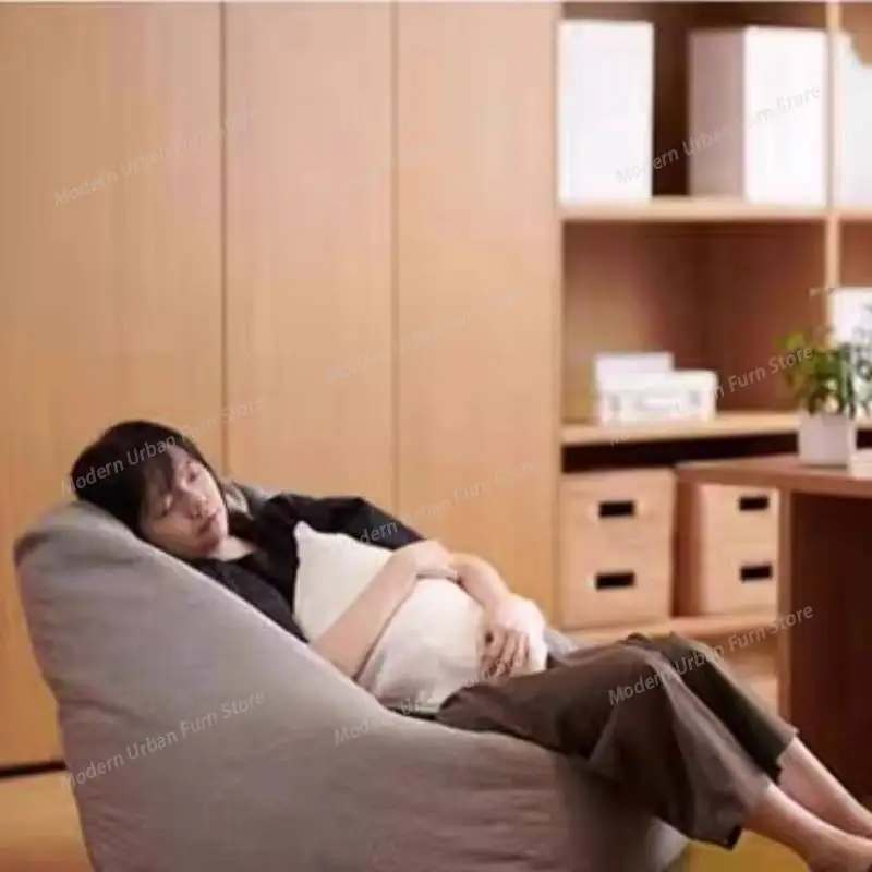 Фото Европейский желтый диван-мешок Lazy Bean Bag, синий классический мягкий современный диван-мешок Lazy Bean Bag для гостиной, мебель Perezoso Divano для дома №5