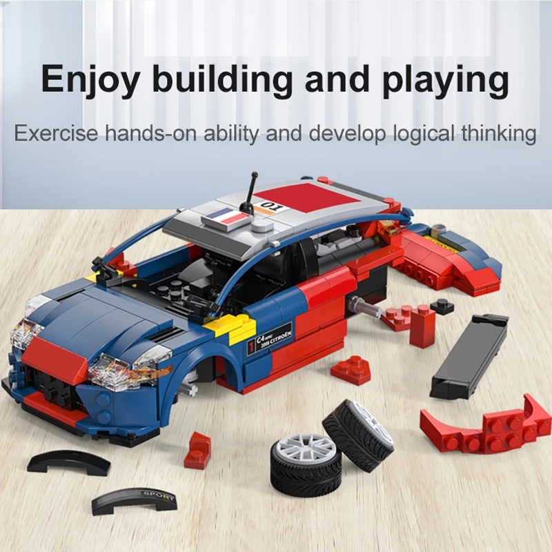 Ситроен Сити WRC 2008 Чемпион АВТОМОБИЛЬ APP Супер Спорт RC Машина B Строительные Блоки Управление Заездами Игрушки Для Мальчиков Подарок.