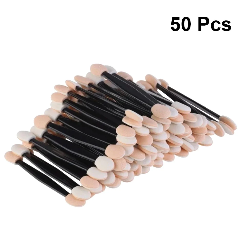 

50 Pcs Sponge Applicator Makeup Tools Brushes Application Double Sided