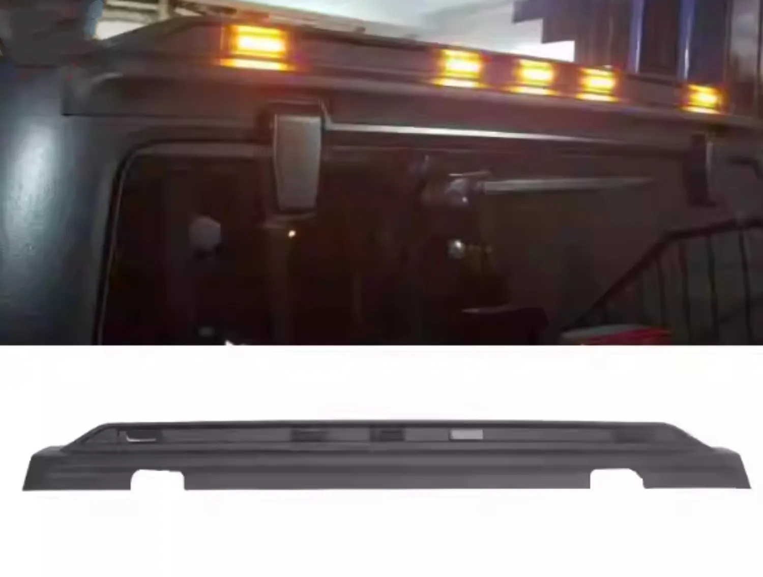 

Car Rear Trunk Tail Spoiler for Jeep Wrangler JL 18-23 Brake Lamp Led sandstone block with turn singal
