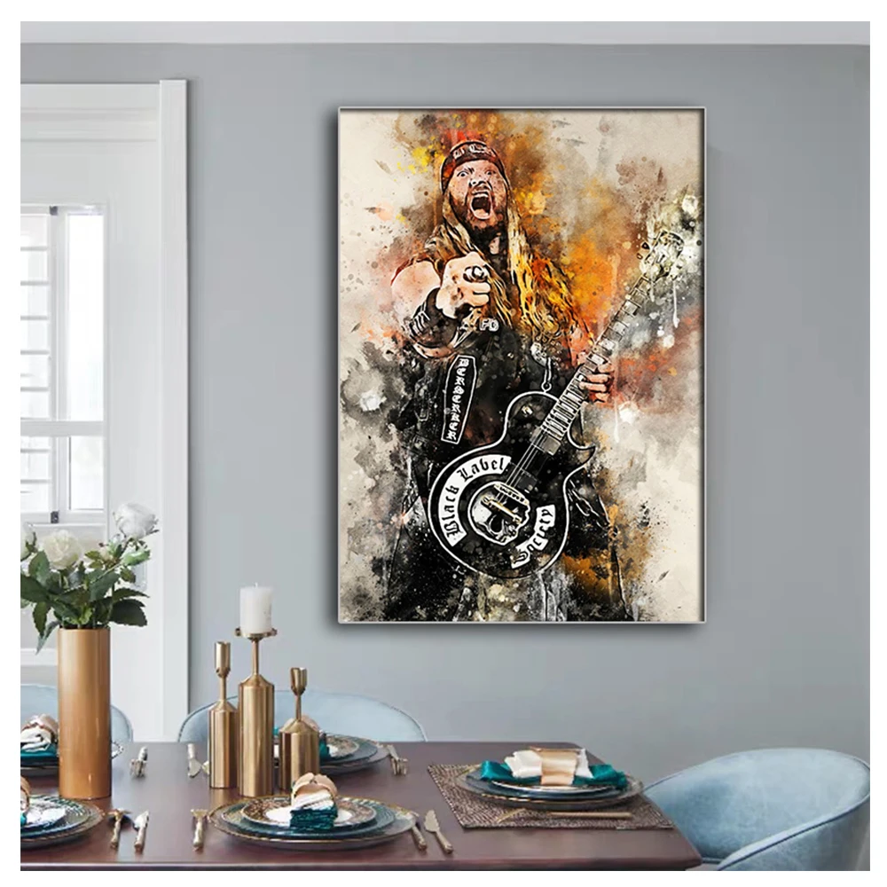 5D алмазная живопись, мозаика, набор Zakk Wylde, портрет, искусство, вышивка Стразы Song