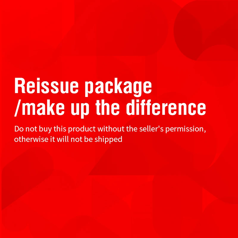 

Повторите оформление/компенсируйте разницу, не покупайте этот товар без разрешения продавца, иначе он не будет отправлен