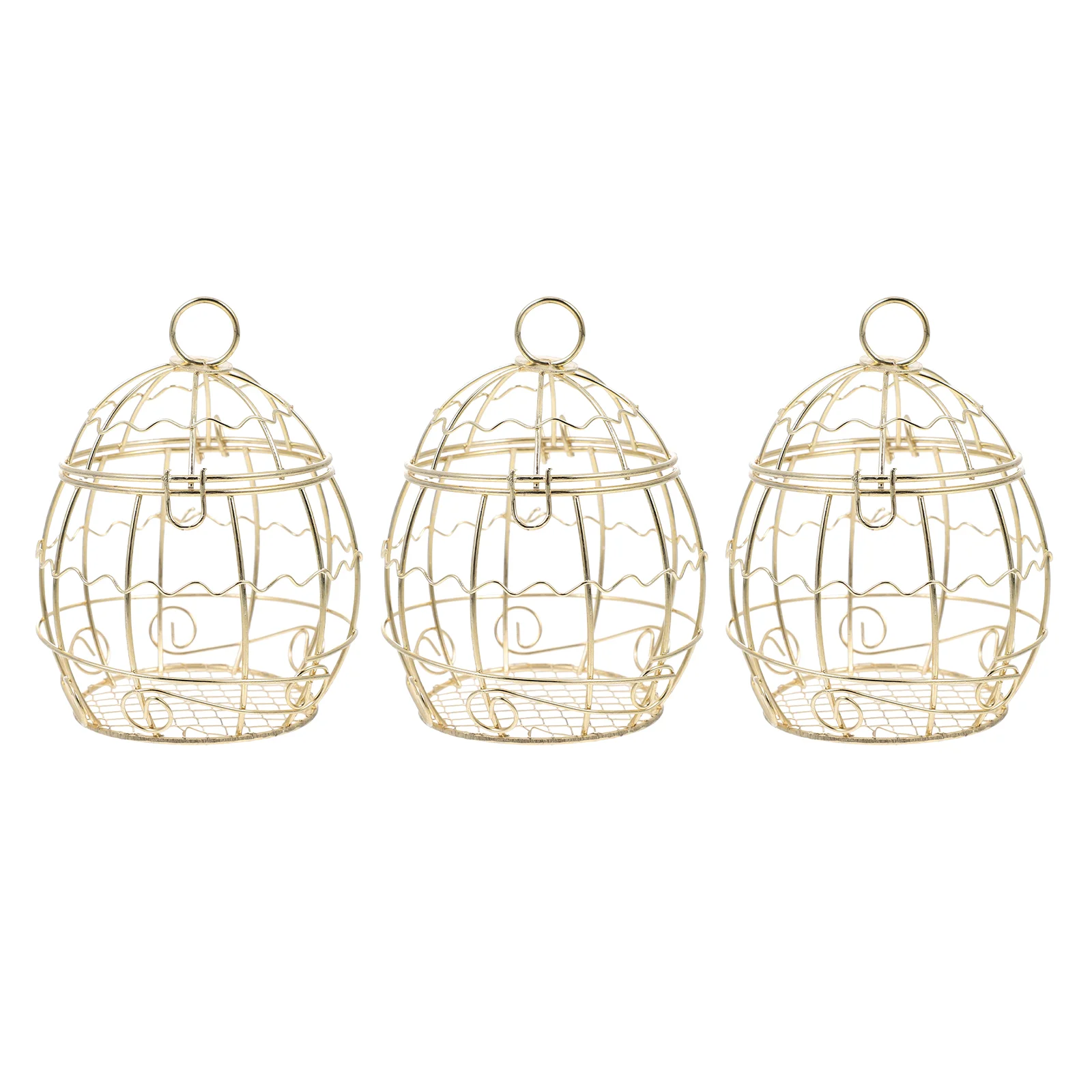 

3 Pcs Suet Balls Kit Hanging Feeder Holder Exquisite Bird Outdoor Garden Iron Wire Washable Decorative