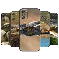 crocodile phone case for xiaomi redmi 11 lite pro ultra 10 9 8 mix 4 fold 10t black cover silicone back prett