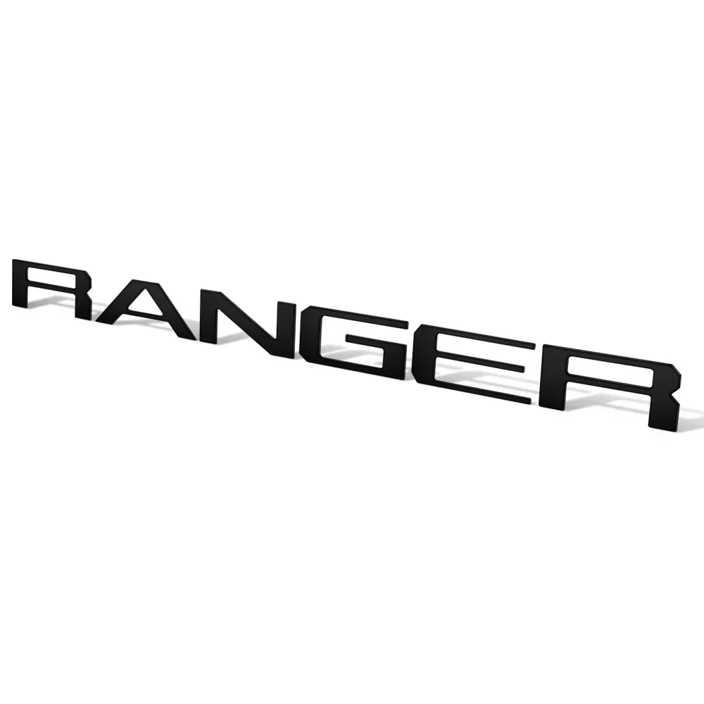 Фото Черная эмблема-наклейка RANGER для задней части автомобиля, наклейка на багажник для Ford RANGER F-150, стайлинг автомобиля, наклейка на багажник Ford, ABS №2