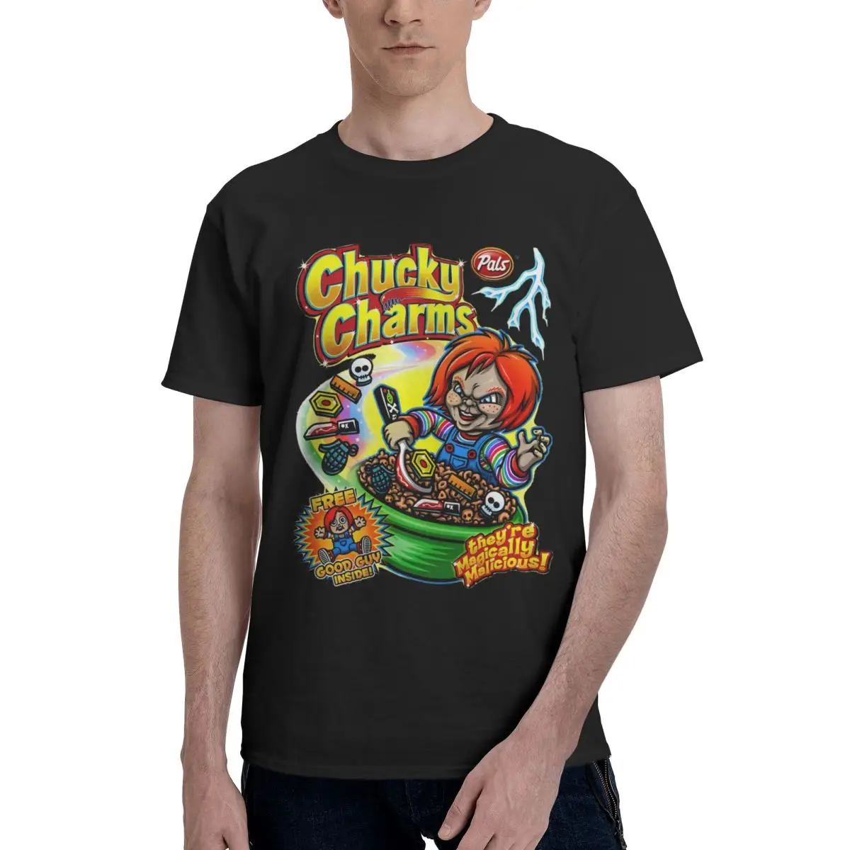 Mężczyźni i kobiety Graficzny nadruk Bride Of Chucky Child T-Shirt Tee 100% bawełna Horror Movie Upiorny Straszny Przerażający T-shirty Odzież