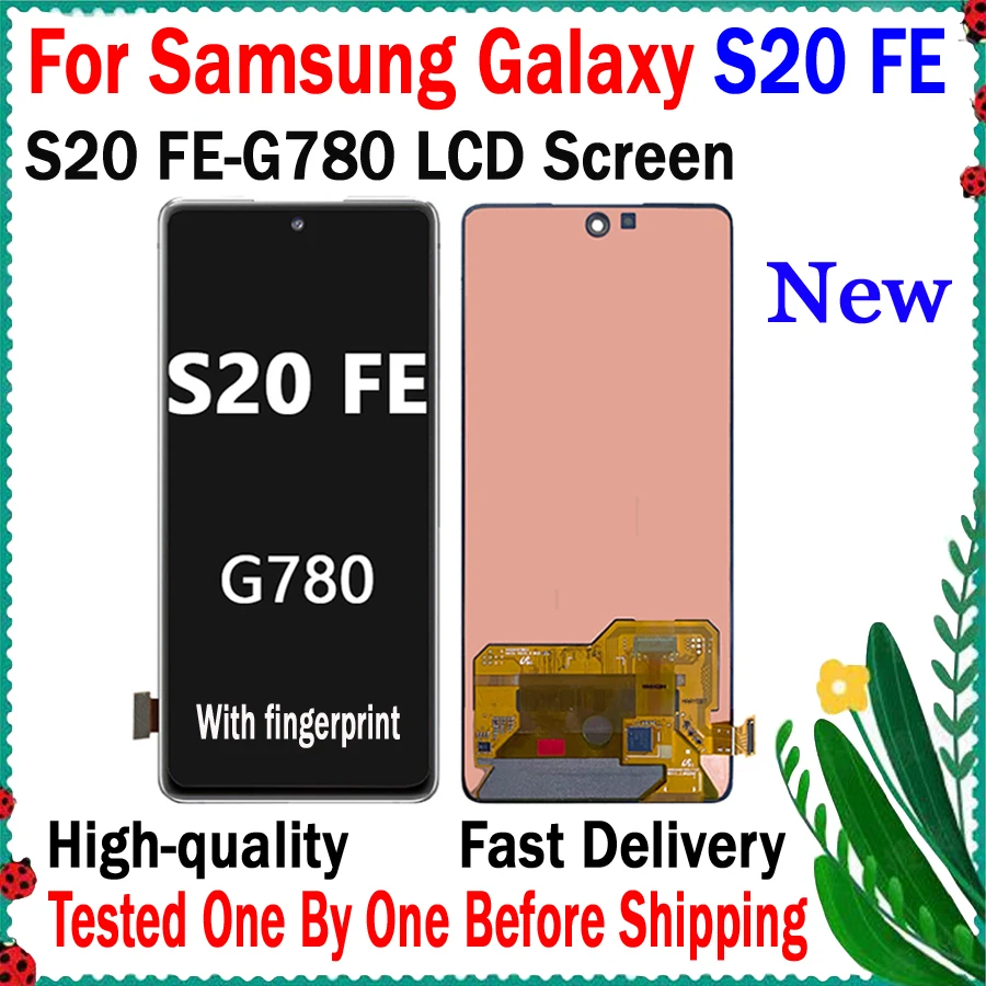 

ЖК-дисплей AMOLED диагональю 100% дюйма для Samsung Galaxy S20 FE G780