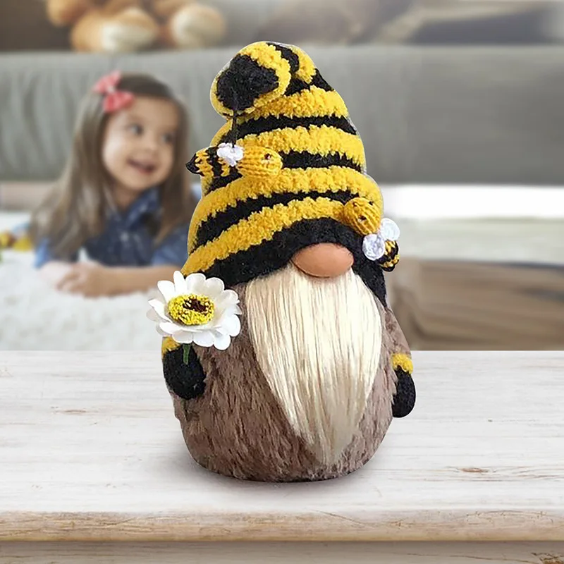 

Easter Faceless Doll Bumble Bee Striped Gnome Scandinavian Tomte Nisse Swedish Honey Bee Elfs Home Old Man Dolls Gifts Toys 2023