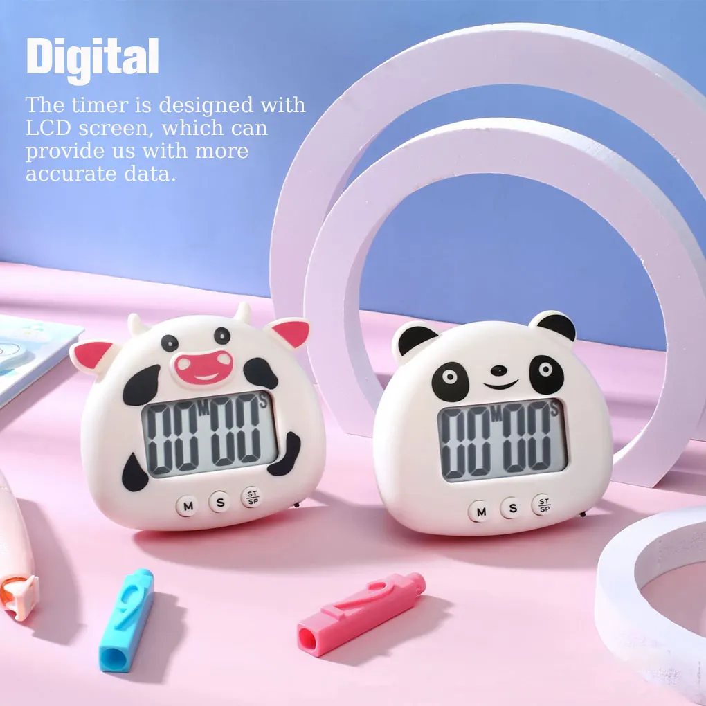 

Очаровательные запасные цифровые часы на батарейках в форме животного с ЖК-экраном