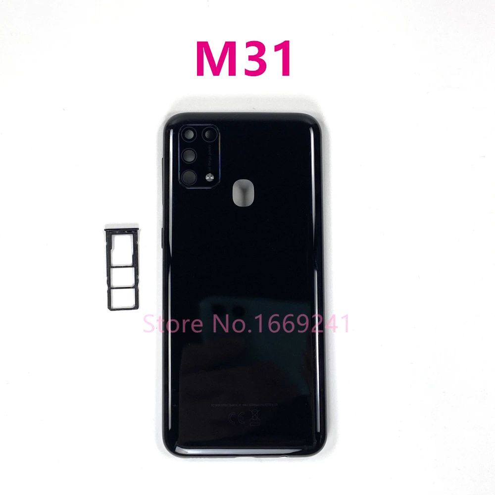 Задняя крышка для Samsung Galaxy M31 M315 M315F корпус аккумулятора задняя телефона + лоток
