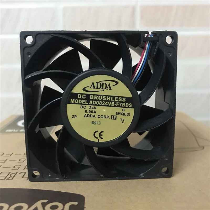 ADDA AD0824VB-F7BDS 8038 24V 0.95A 4-проводная PWM Водонепроницаемая воздуходувка