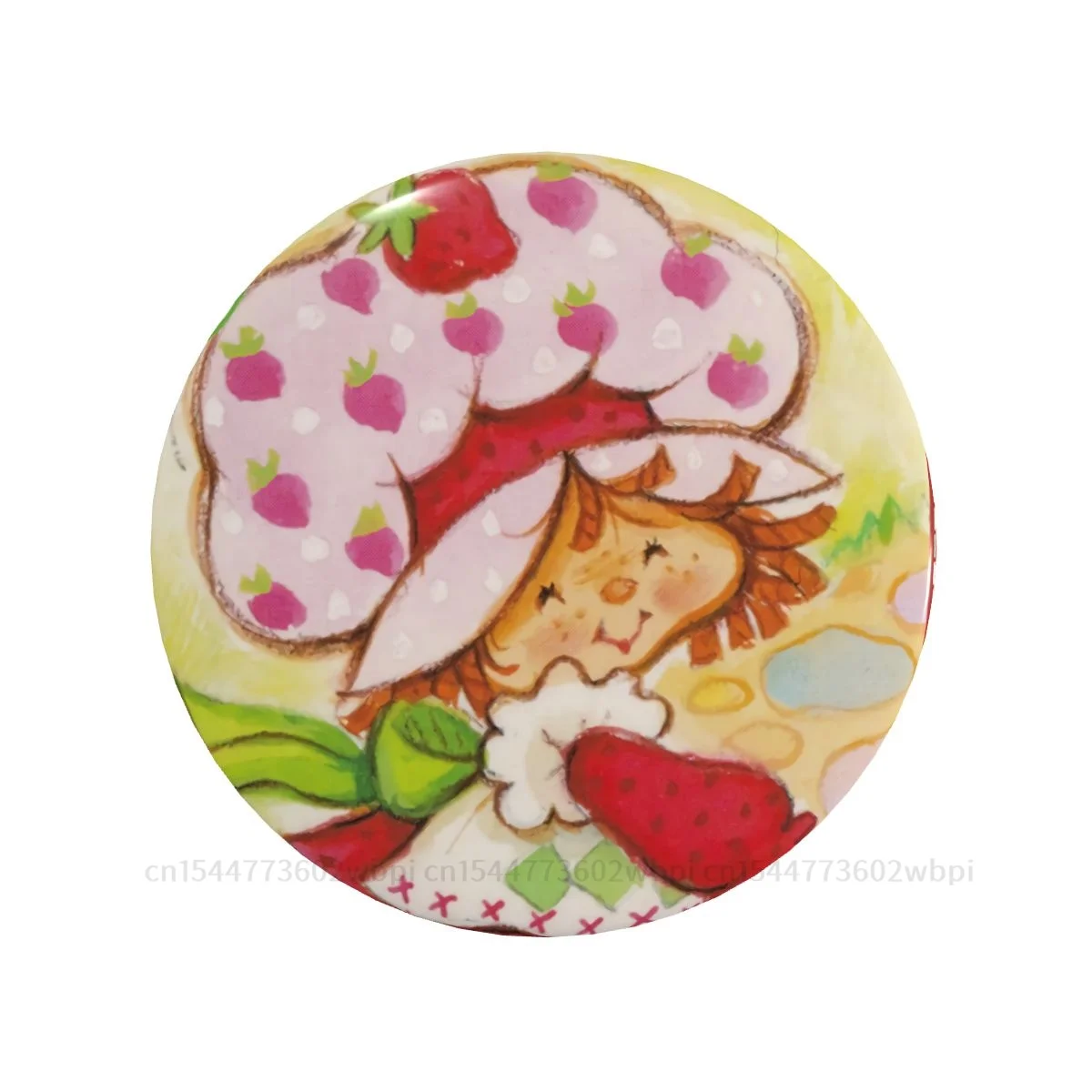 

Металлическая брошь с изображением клубники, K-карты