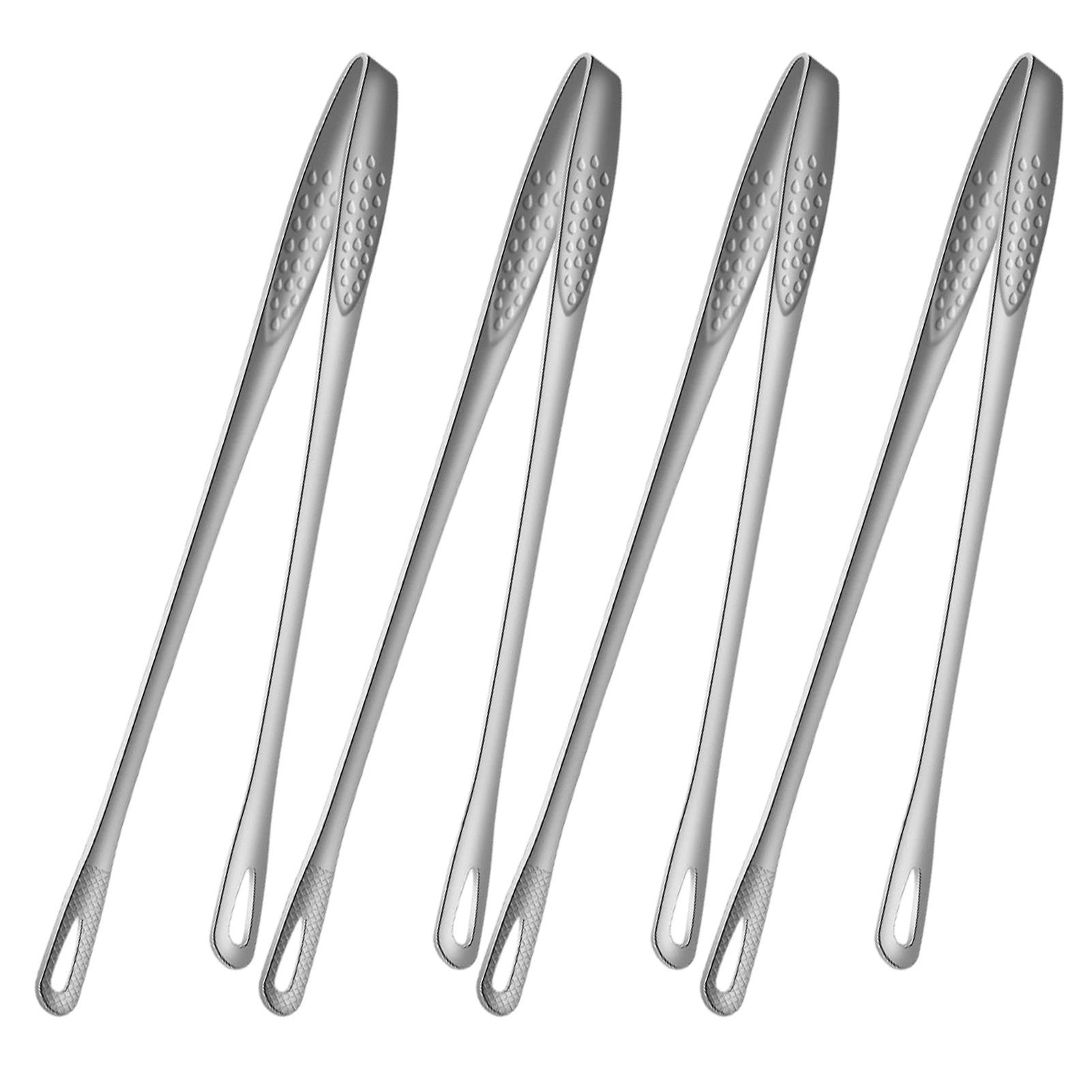 

4pcs Kitchen Tweezers Professional Easy Clean Picnic For Cooking Vegetable Steak Camping Long Handle Stainless Steel Grill Tong