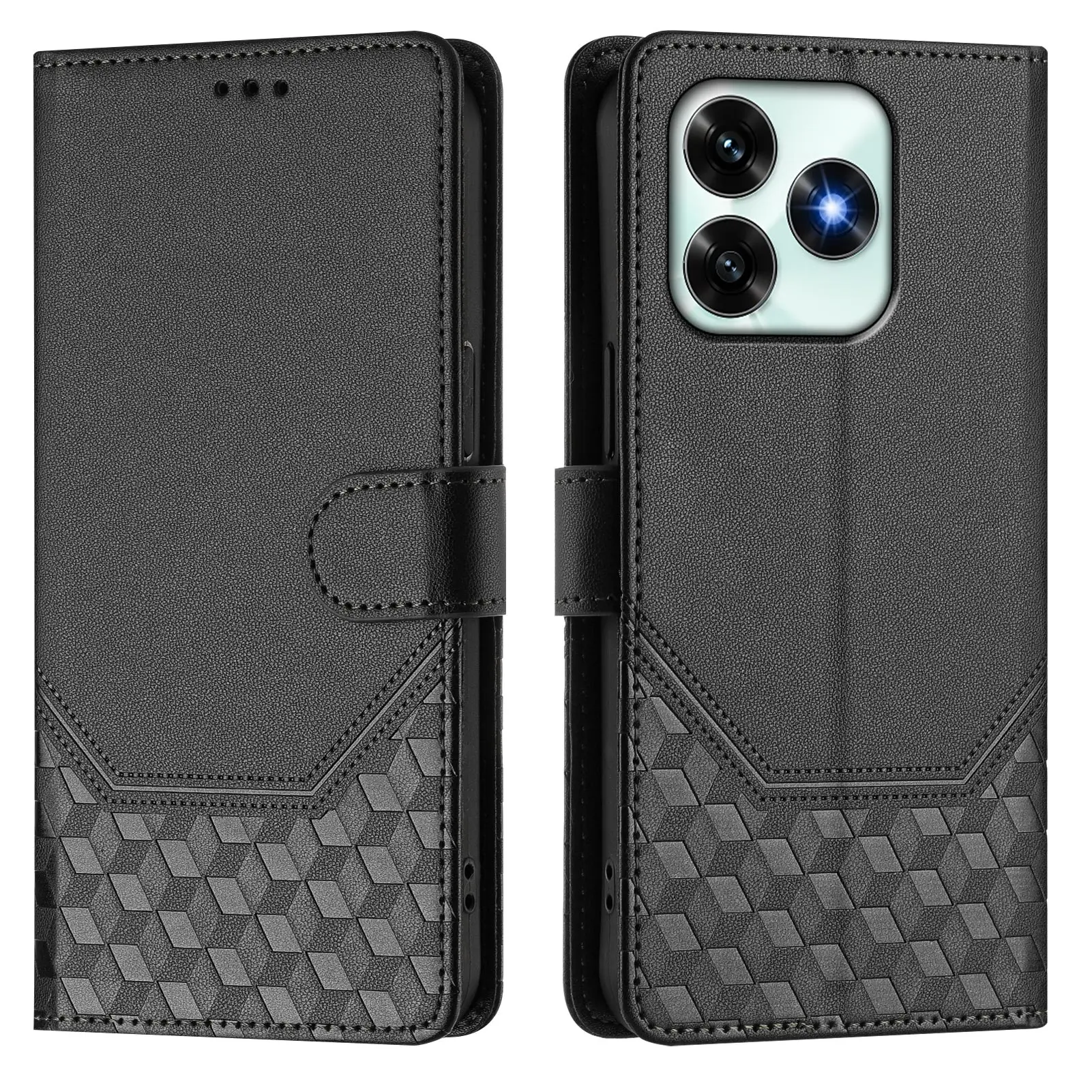 Фото Кожаный чехол-книжка с 3D-узором и слотом для карт для Huawei Honor X5C X6C X8C X6B X7A X8 X8B X9C X30 X40 X40i №1