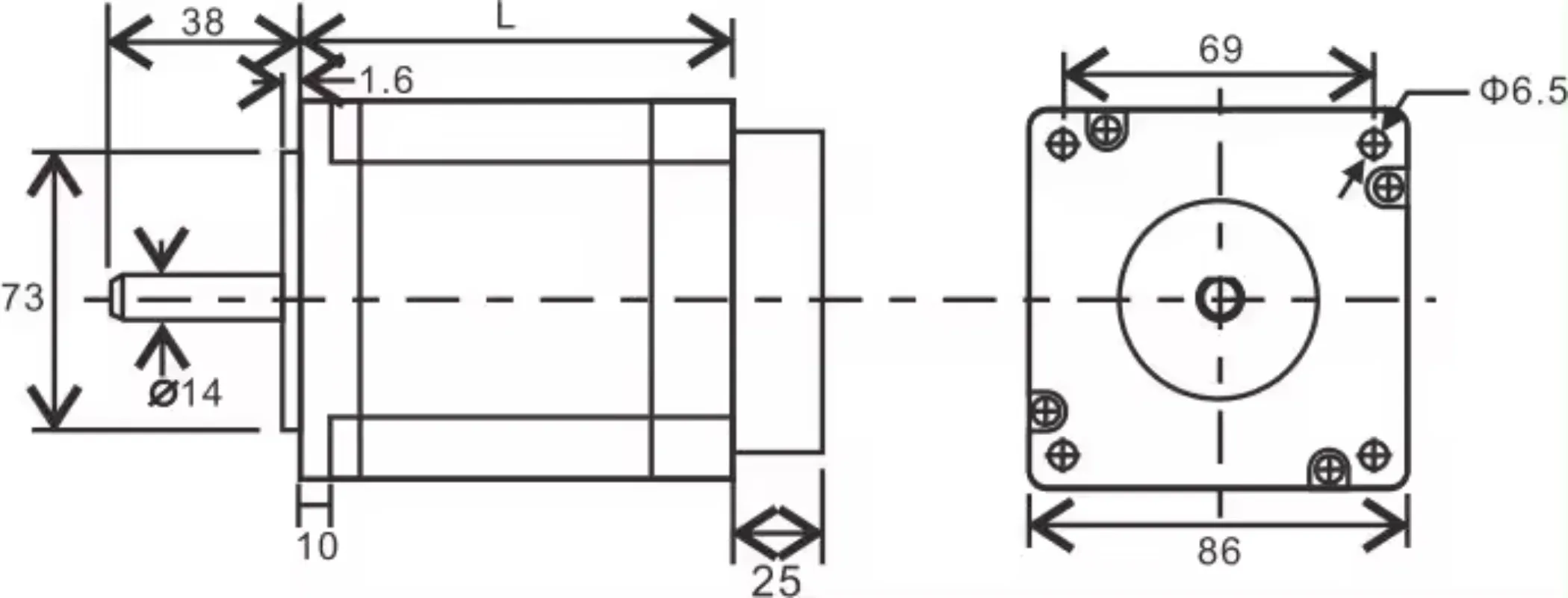 ZLTECH nema34 2-фазный 12N.m 7.0A электрический бесщеточный гибридный шаговый двигатель с