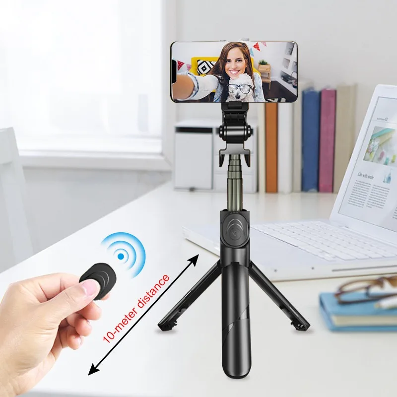 

4 in1 tripod for phone selfie stick with fill light extendable monopod with bluetooth remote for xiaomi huawei phone Tripod