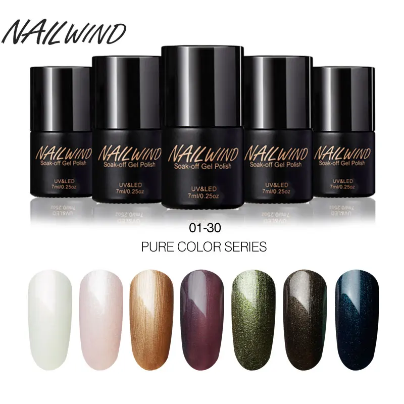 

Гель-лак для ногтей NAILWIND, 7 мл, чистые цвета, 01-60, удаляемый замачиванием Гель-лак для ногтевого дизайна, СВЕТОДИОДНЫЙ УФ-лак для ногтей, Гель-л...