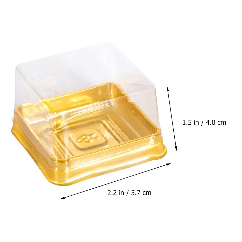 

Box Mini Cupcake Mooncake Cake Container Dome Boxes Packagingsingle Moon Muffins Muffin Individual Clear Dessert Cookie