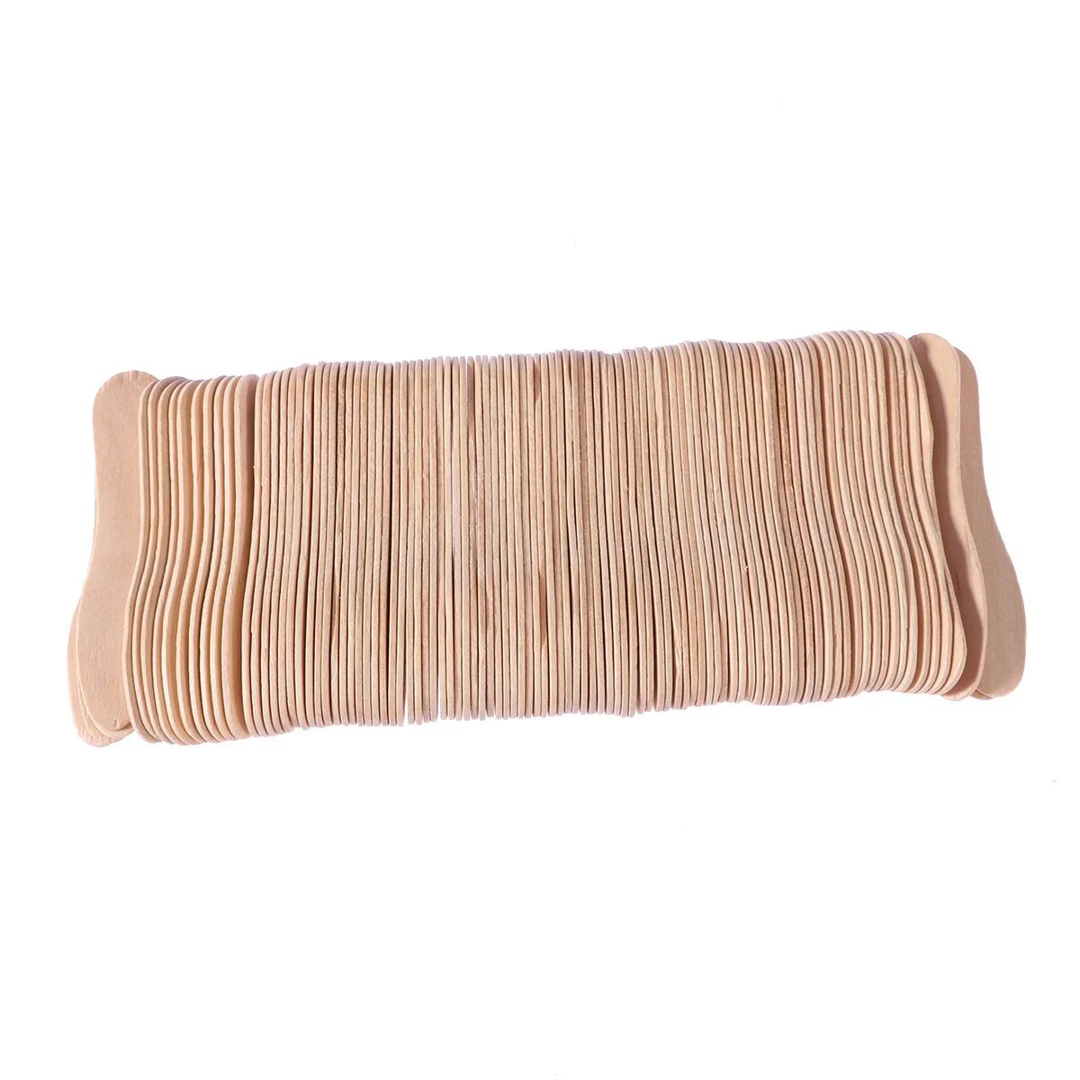 

200pcs Wooden Ice Cream Spoons Wood Taster Spoons Popsicle Paddles Spoon