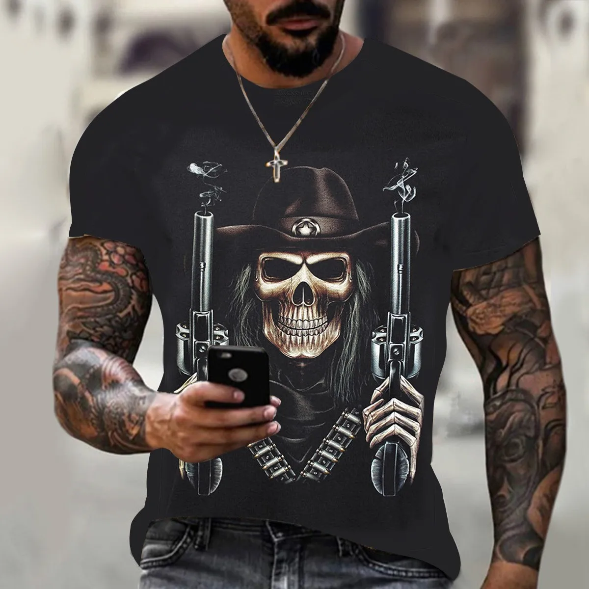 

Dapeng wings eagle print summer men's fancy short-sleeved T-shirt