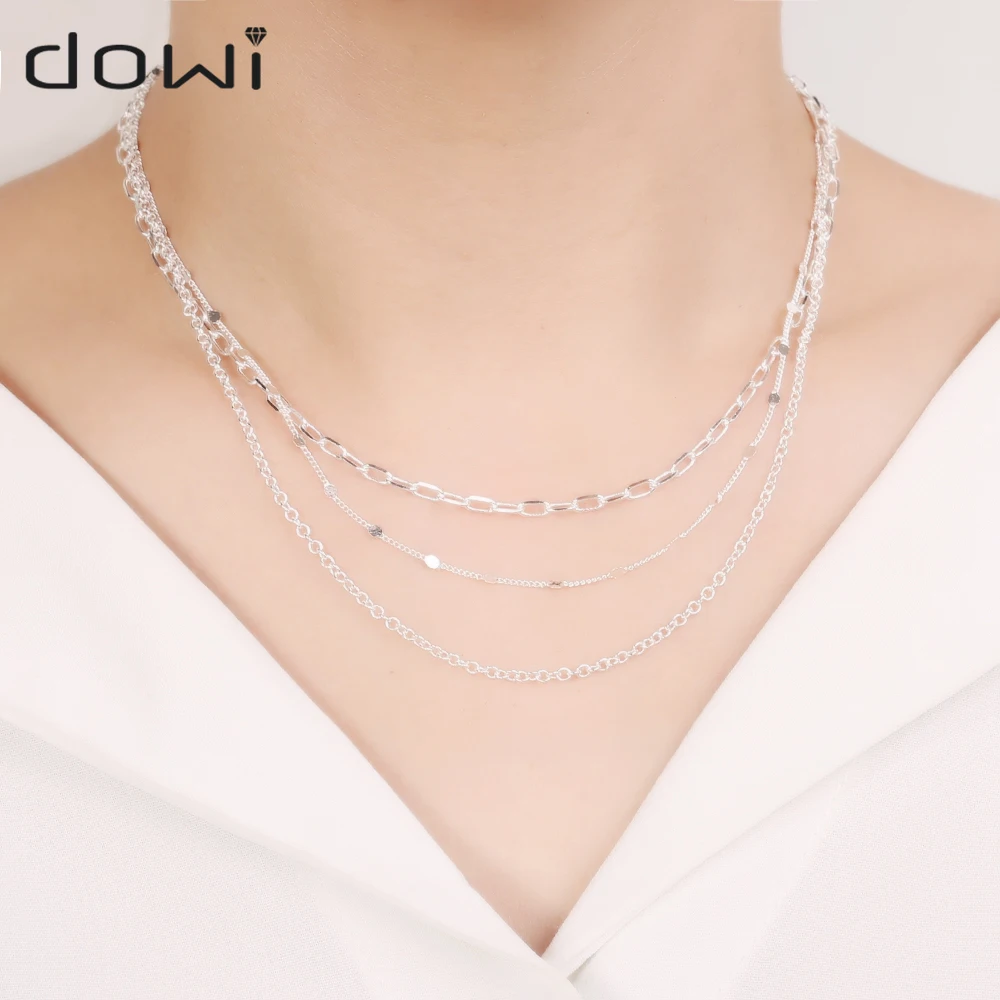 

Dowi Punk Multi Layer Toggle Clasp Necklaces Mixed Linked Circle Necklaces for Women Minimalist Choker Necklace Hot Jewels