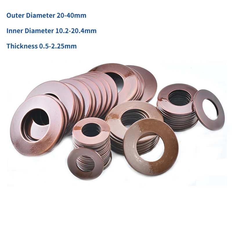 

60Si2MnA Steel Disc Spring Compression Spring/Washer Outer Diameter 20-40mm Inner Diameter 10.2-20.4mm Thickness 0.5-2.25mm