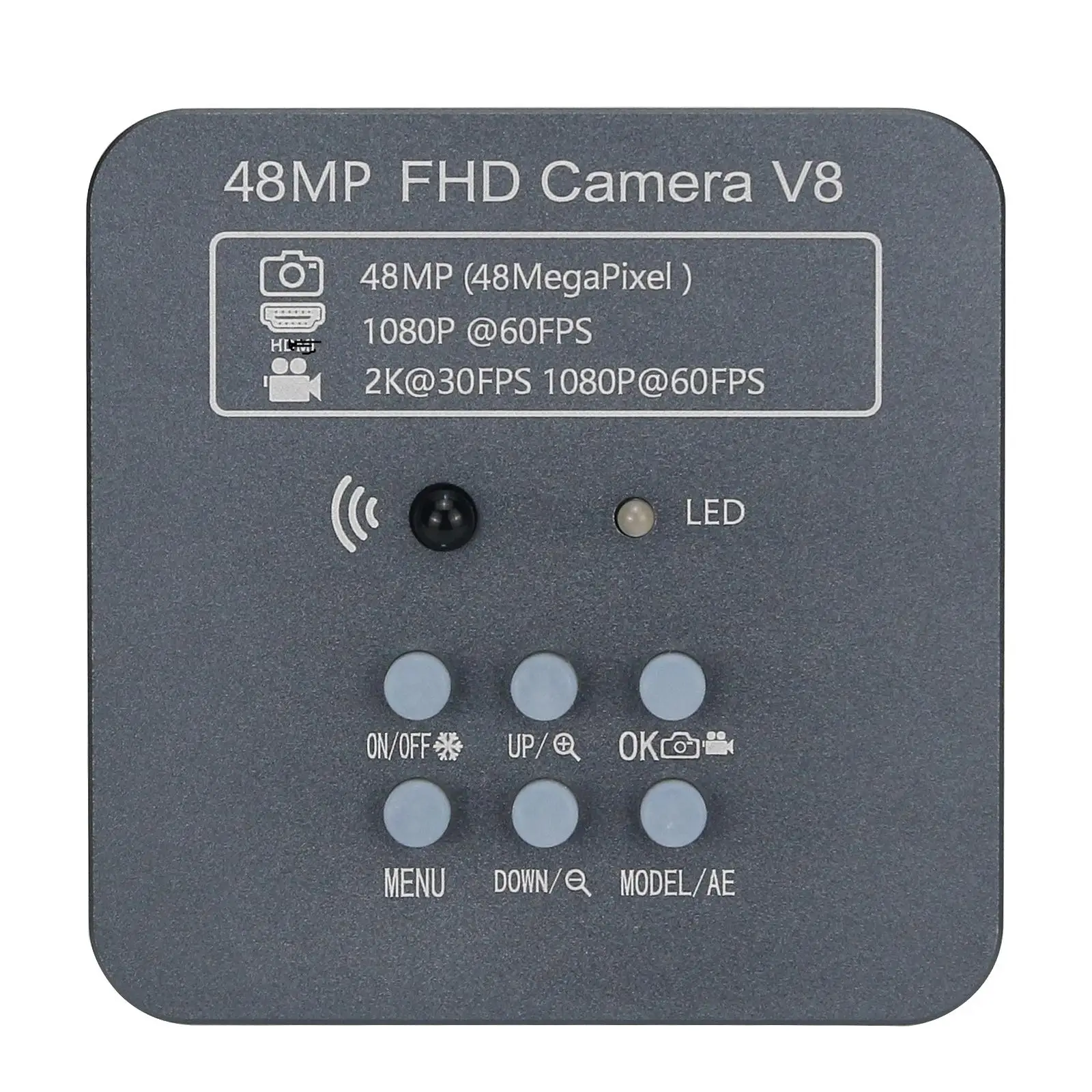 

Microscope Video Camera 48MP FHD Camera V8 2K 1080P Industrial Camera C Mount for Phone PCB Repair
