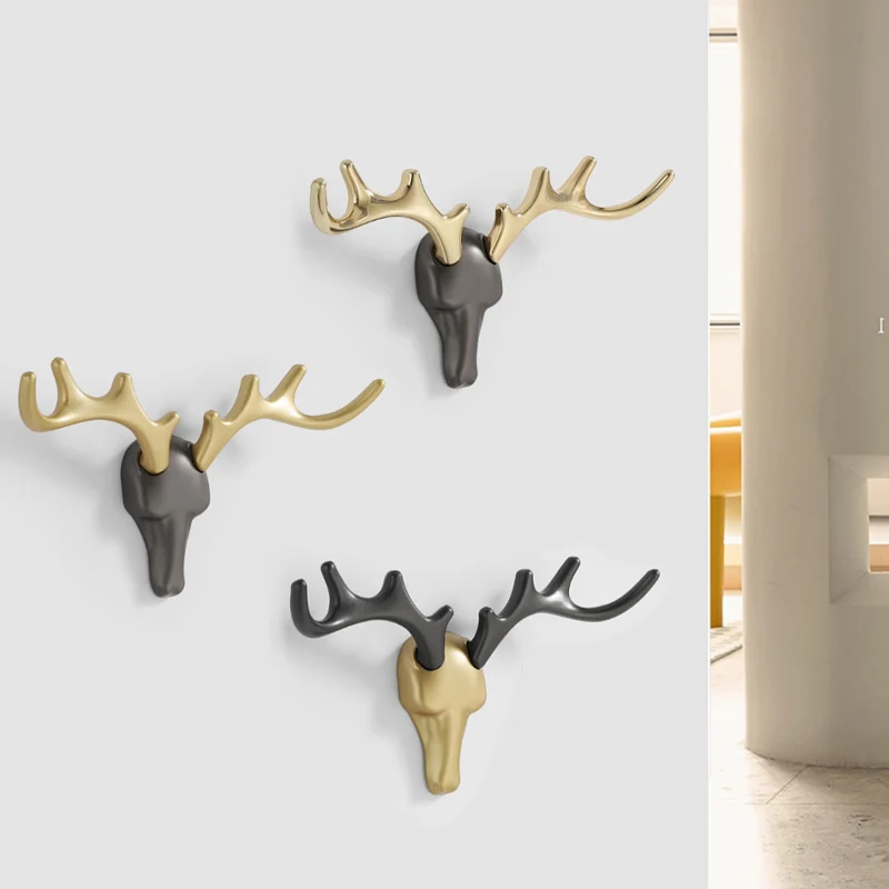 Крючок для пальто из сплава с оленьими рогами Ювелирное Украшение гостиной