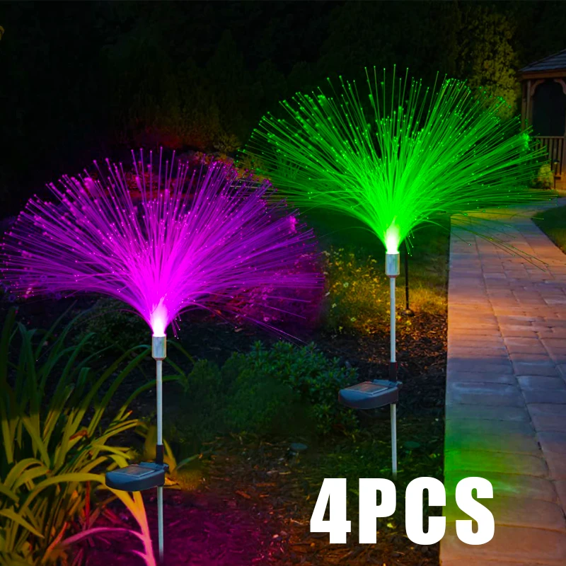 

Лампа на солнечной батарее для газона, водонепроницаемый садовый светильник для дорожек, 7 цветов, меняет цвет
