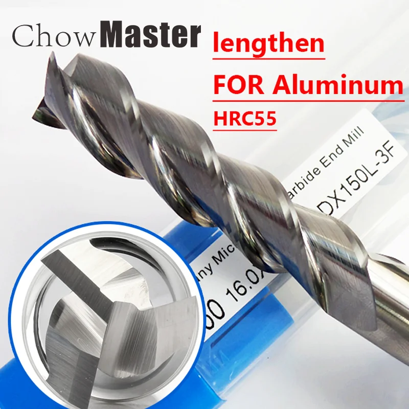 

3 fluiten HRC55 CNC, алюминий frezen 1 - 20 мм, твердый диаметр wisseltt для алюминиевой теплицы, гидравлическая система frezen