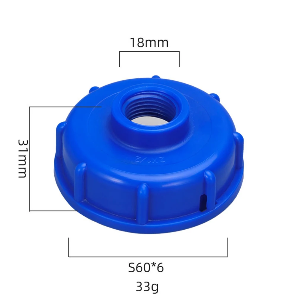 

IBC Ton Bucket Valve Tank Adapter 1/2\" 3/4\" 1\"Connector Faucet 60mm Coarse Tooth Inlet Hose Cover Water IBC Tank Adapter