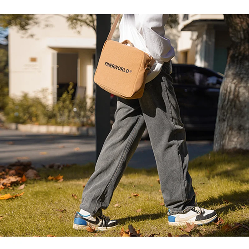 Streetwear Men New Vintage Recreational Straight Cylinder Blue Jeans Loose Temperament Versatile Wide Leg Trousers Autumn Female