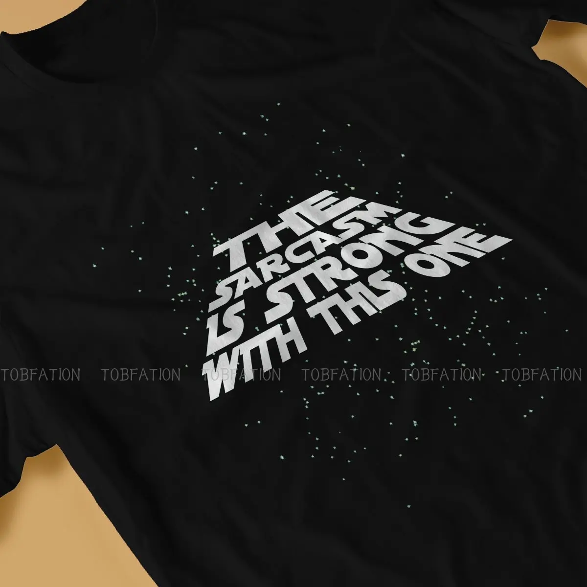 Мягкая забавная мужская футболка The sarcasm сильная с этим базовым футболкой для