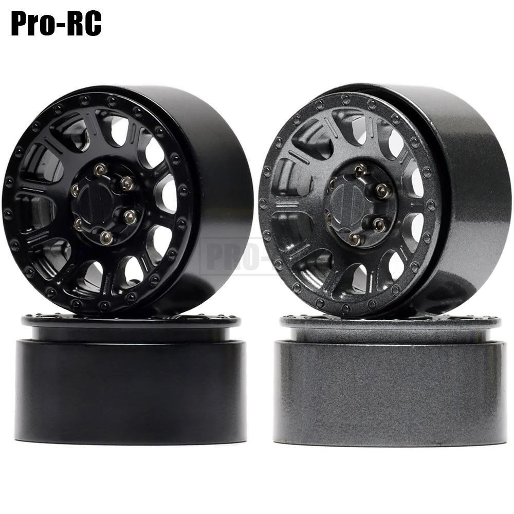 

4Pcs Metal 2.2" Wheel BEADLOCK Rim Hub 249g/pcs Heavy for 1/10 RC Rock Crawler Axial SCX10 RR10 Wraith Traxxas TRX-6