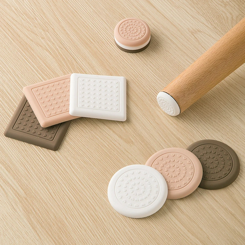 

4Pcs Chair Foot Cover Silicone Table And Chair Foot Pad Stick Table Mute Leg Pad Wear-resistant Non-slip Protection Pad